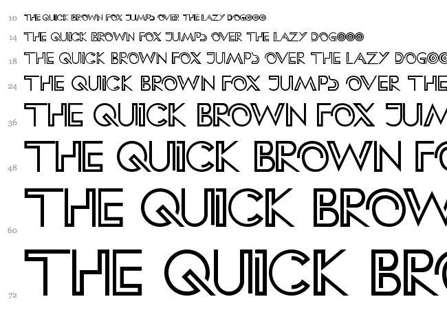 HFF Clip Hanger font waterfall